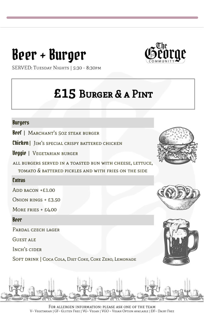 Beer & Burger Tuesday